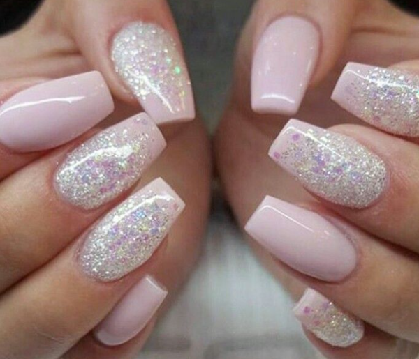 white nail design