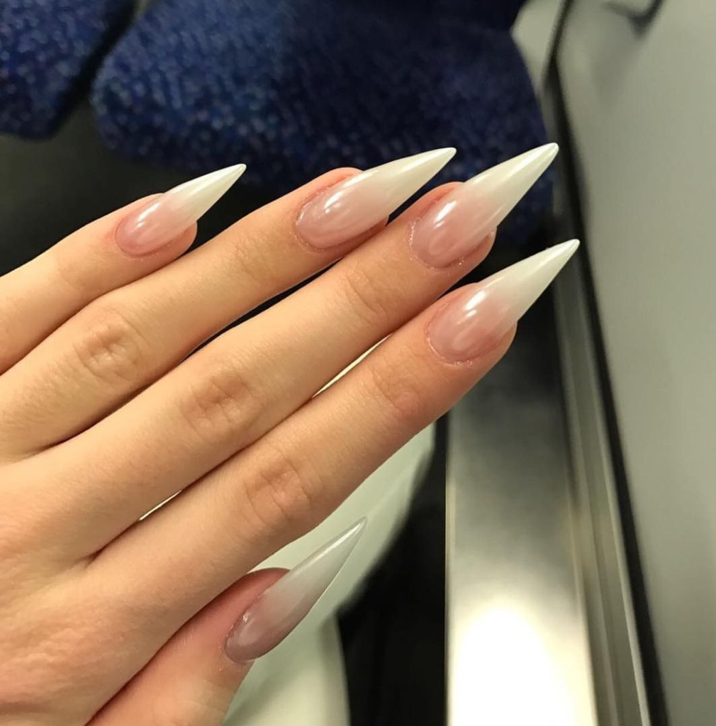 white nail design